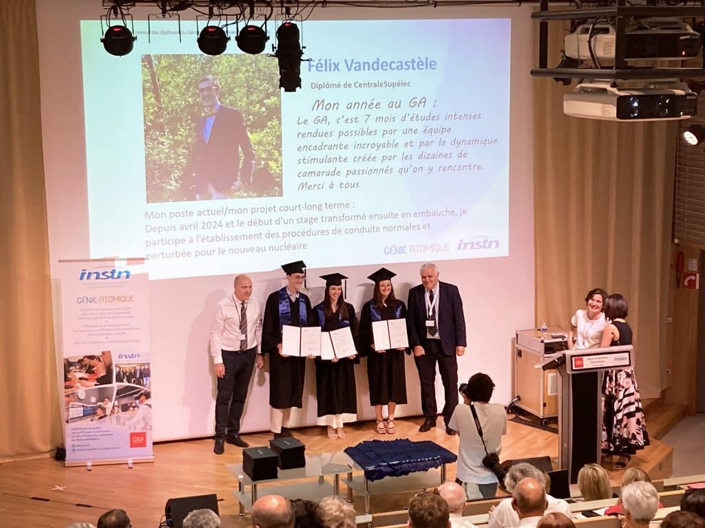 Cérémonie diplômes Génie atomique promotion 2023-2024